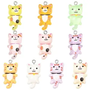 20Pcs 2 Styles Opaque Resin Pendants