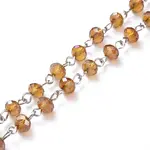 Handmade Electroplate Glass Beaded Chains