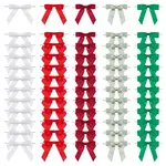 60Pcs 5 Styles Polyester Bowknot Wire Twist Ties