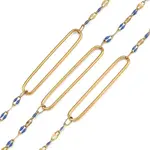 304 Stainless Steel Enamel Dapped Chain Oval Link Chains