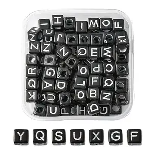 100Pcs Opaque Acrylic Beads