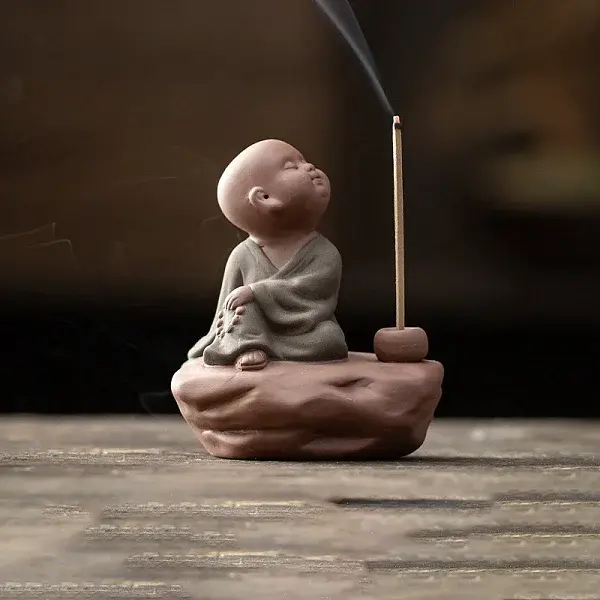Monk Shape Porcelain Incense Burners