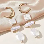 Zinc Alloy Dangle Stud Earrings