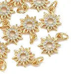 SHEGRACE Brass Clear Cubic Zirconia Charms