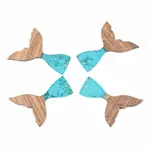 Transparent Resin & Walnut Wood Pendants