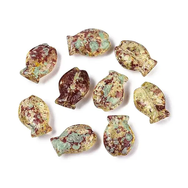 Picasso Transparent Glass Beads