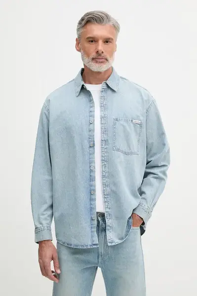 Calvin Klein Jeans  košile pánská džínová