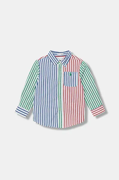 Bavlnená košeľa pre bábätká Polo Ralph Lauren