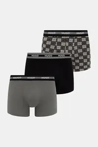 HUGO boxerky pánské s bavlnou TRUNK TR PLANET DES 3-pack