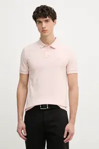 BOSS Orange polo pánské bavlněné s elastanem Passenger