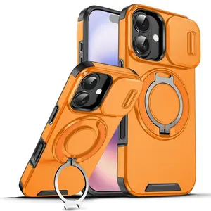 Camslide Stand obal, iPhone 17, oranžový