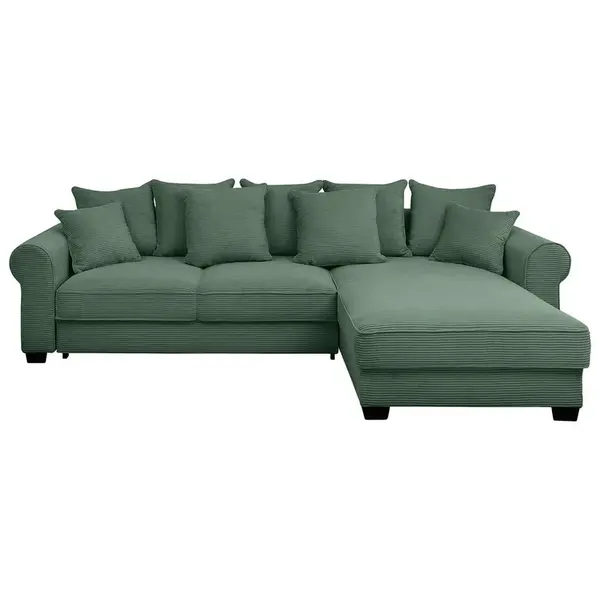 MID.YOU ROHOVÁ SEDAČKA, textil, tmavě zelená