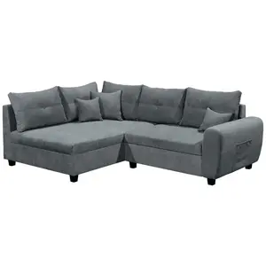 MID.YOU ROHOVÁ SEDAČKA, textil, antracitová
