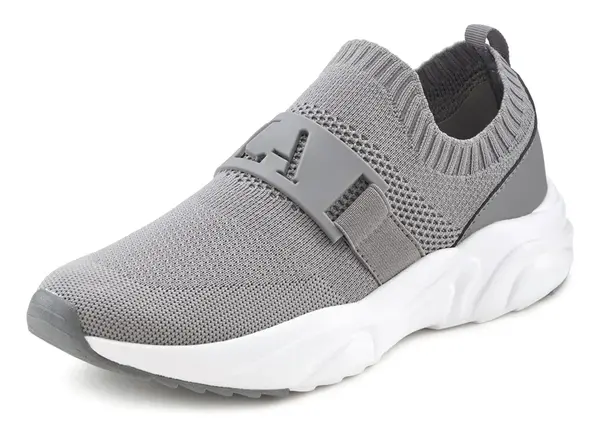 LASCANA Slip-on obuv  sivá