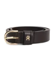 TOMMY HILFIGER Opasky 'TH Monogram'  tmavohnedá