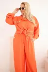 Kesi dámsky plus size komplet s košeľou a nohavicami