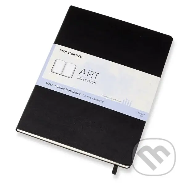 Moleskine - akvarelový skicár (čierny, A4)