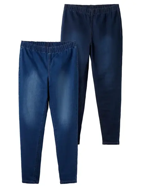 SHEEGO Jeggings  modrá denim