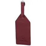 Kožená jmenovka na kufr vínová - Katana Enisia