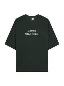 Bershka Tričko  čierna / prírodná biela