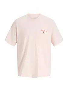 JACK & JONES Tričko 'JORPost'  azúrová / žltá / ružová / biela