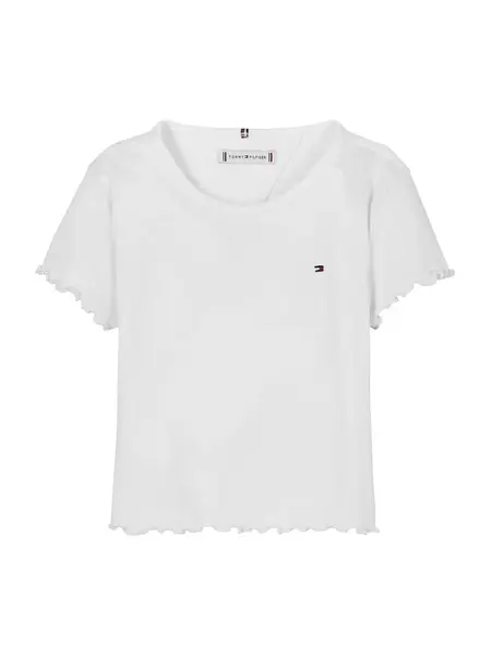 TOMMY HILFIGER Tričko 'Essential Extra Slim Short Sleeve'  biela