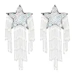Glass Beaded Tassel Sew on Star Patches