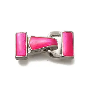 Brass Enamel Fold Over Clasps