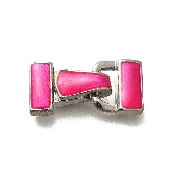 Brass Enamel Fold Over Clasps