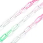 Eco-friendly Spray Painted Handmade Brass Paperclip Chains