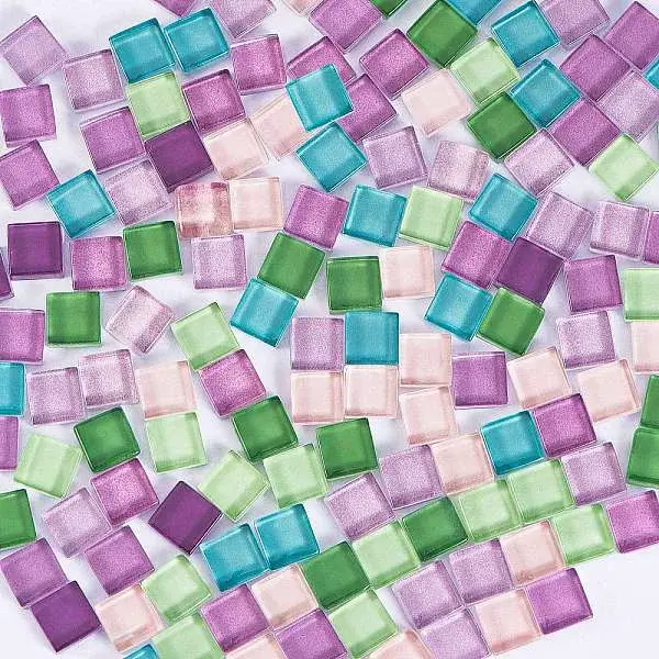 2 Bags 2 Colors Transparent Glass Cabochons