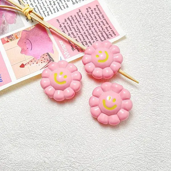 Dopamine Style Opaque Acrylic Beads