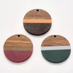 Resin & Walnut Wood Pendants