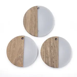 Resin & Walnut Wood Pendants