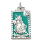 Brass Micro Pave Cubic Zirconia Pendants with Enamel