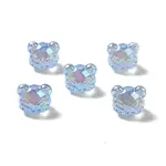 UV Plating Rainbow Iridescent Acrylic Beads