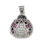 Brass Micro Pave Cubic Zirconia Pendants