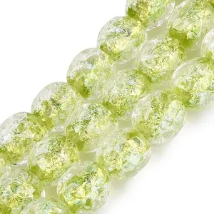 Handmade Foil Glass Beads Strands