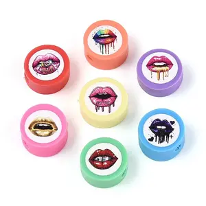 Printed Handmade Polymer Clay Beads
