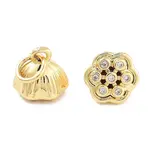 Rack Plating Brass Micro Pave Cubic Zirconia Pendants