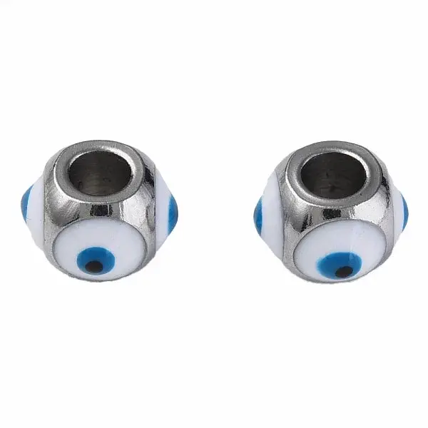 201 Stainless Steel Enamel Beads