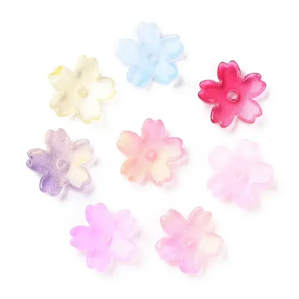 Transparent Baking Paint Glass Beads