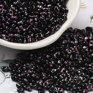 Spray Painted Glass Seed Beads