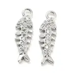Brass Micro Pave Cubic Zirconia Pendants