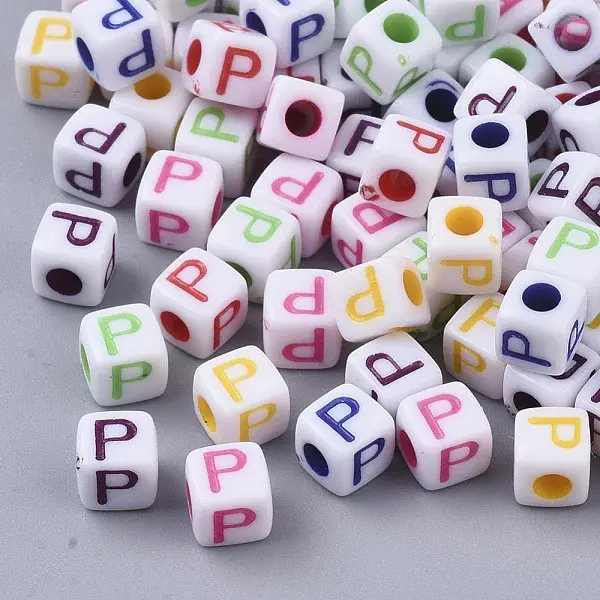 White Opaque Acrylic Beads