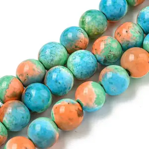Synthetic Imperial Jasper Beads Strands