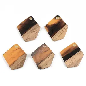 Resin & Walnut Wood Pendants