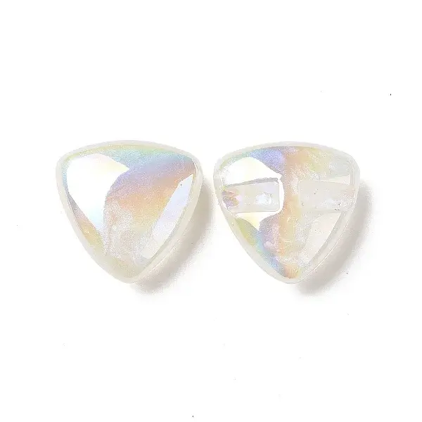 Rainbow Iridescent Plating Acrylic Beads