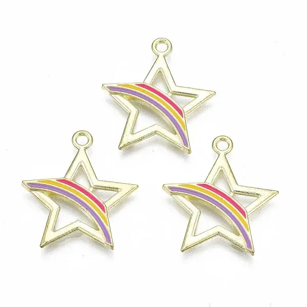Alloy Enamel Pendants