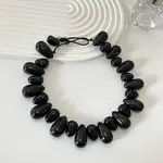 Resin Teardrop Beaded Necklaces for Women